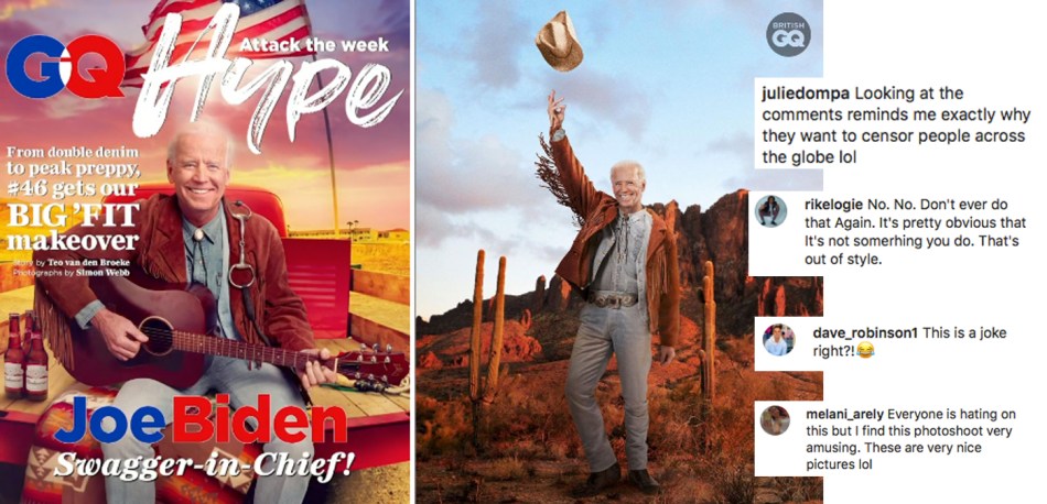 POTUS Joe Biden stars fashion editorial for UK GQ March 2021 by Christopher&nbsp;Anderson