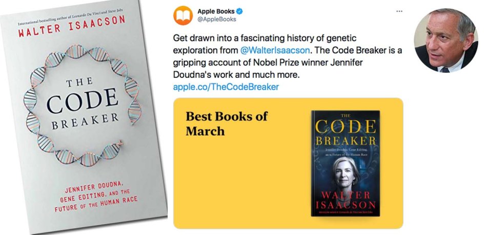 We Recommend the Book: The Code Breake‪r‬ by Walter&nbsp;Isaacson
