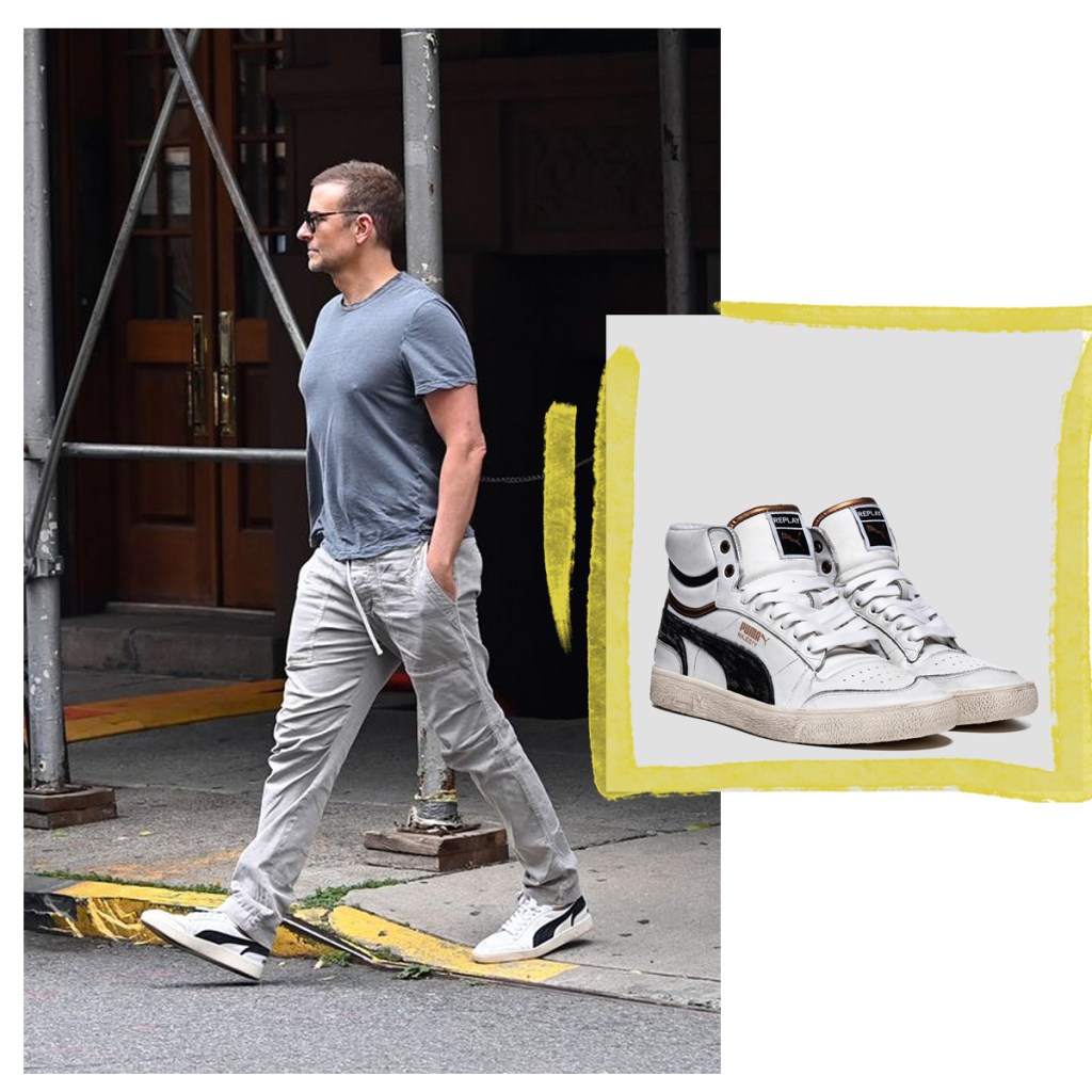 Bradley Cooper spotted in NYC wearing #Replay4Puma sneaker
Credits: Elder Ordonez / Splash News