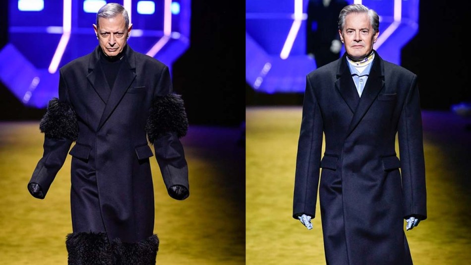 Prada Featuring Jeff Goldblum and Kyle MacLachlan in Milan for&nbsp;AW22￼