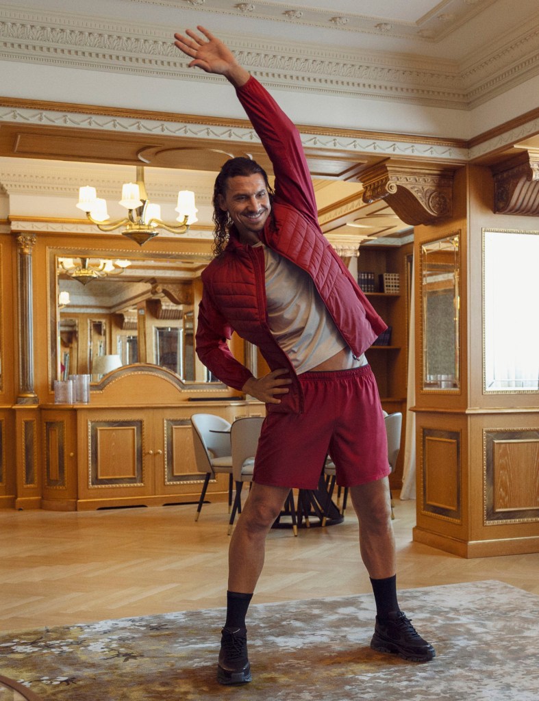 Zlatan Ibrahimoviç partnered with H&M Move Campaign.