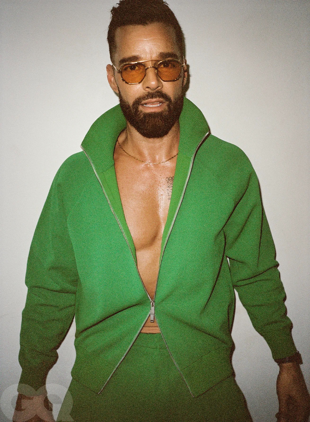 Look Jil Sander by Lucie and Luke Meier. Jacques Marie Mage sunglasses. Cartier watch. Shay Jewelry necklace.