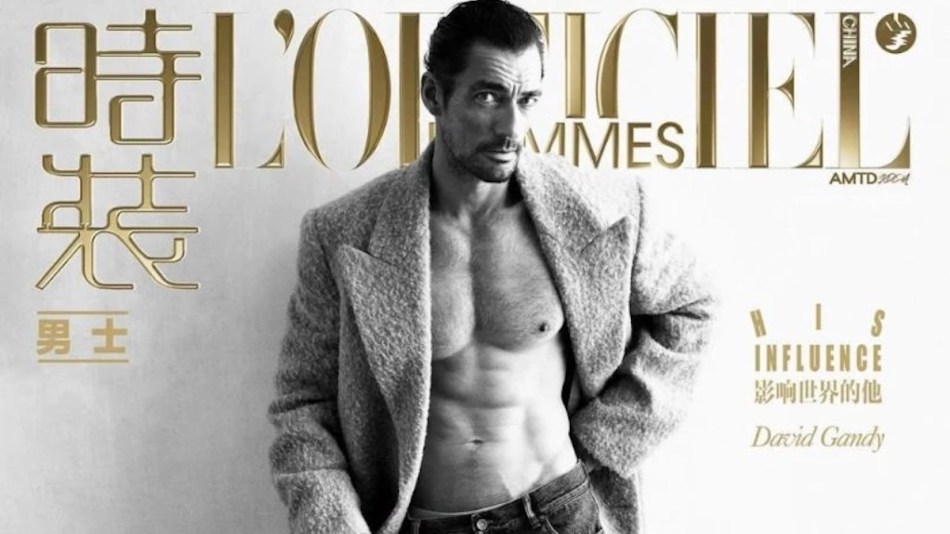 David Gandy Dazzles in Refined Elegance for L’Officiel Hommes China Editorial
