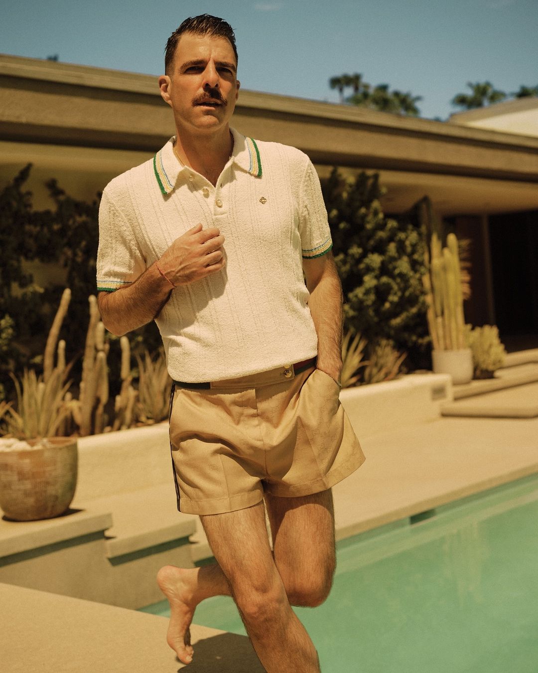 Zachary Quinto, fresh from his TV series wrap, embraces a relaxed style and new role, embodying presence and versatility across Hollywood’s shifting landscape.