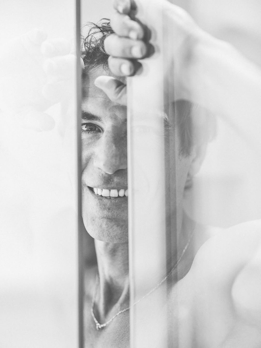 Jerome Adamoli, 6’0” blue-eyed French fashion model, showcasing timeless masculinity and style as a hunk over 40.