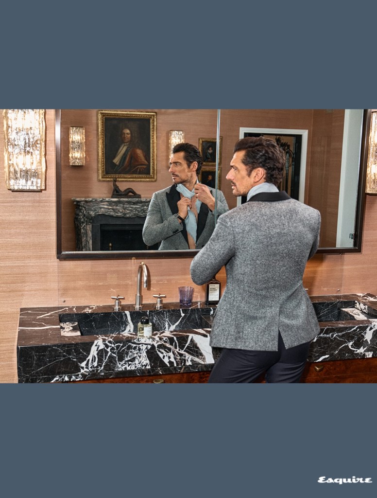 In “Le Bel Âge,” David Gandy redefines what it means to age with purpose—effortlessly blending style, experience, and a deeper take on modern masculinity on the cover of Esquire France No.1.