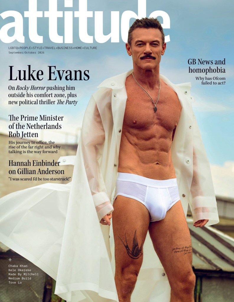 Fresh from his Tony-nominated turn in The Rocky Horror Show, Luke covers Attitude and gets candid about body confidence, masculinity, sexuality and finding the freedom to be completely comfortable in his own skin.